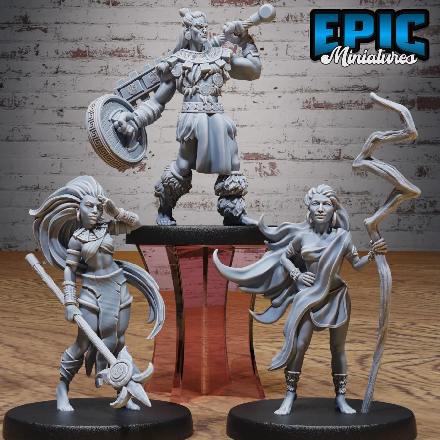Aztec Tribe Lancer / Aztec Tribe Warrior / Aztec Tribe Shaman Set