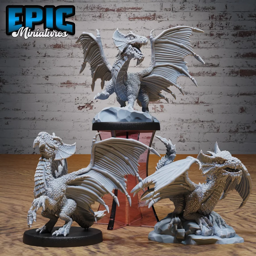 Brass Dragon Wyrmling Set