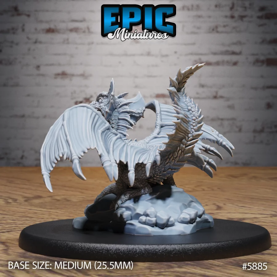 Brass Dragon Wyrmling Sitting (Medium) - Image 2