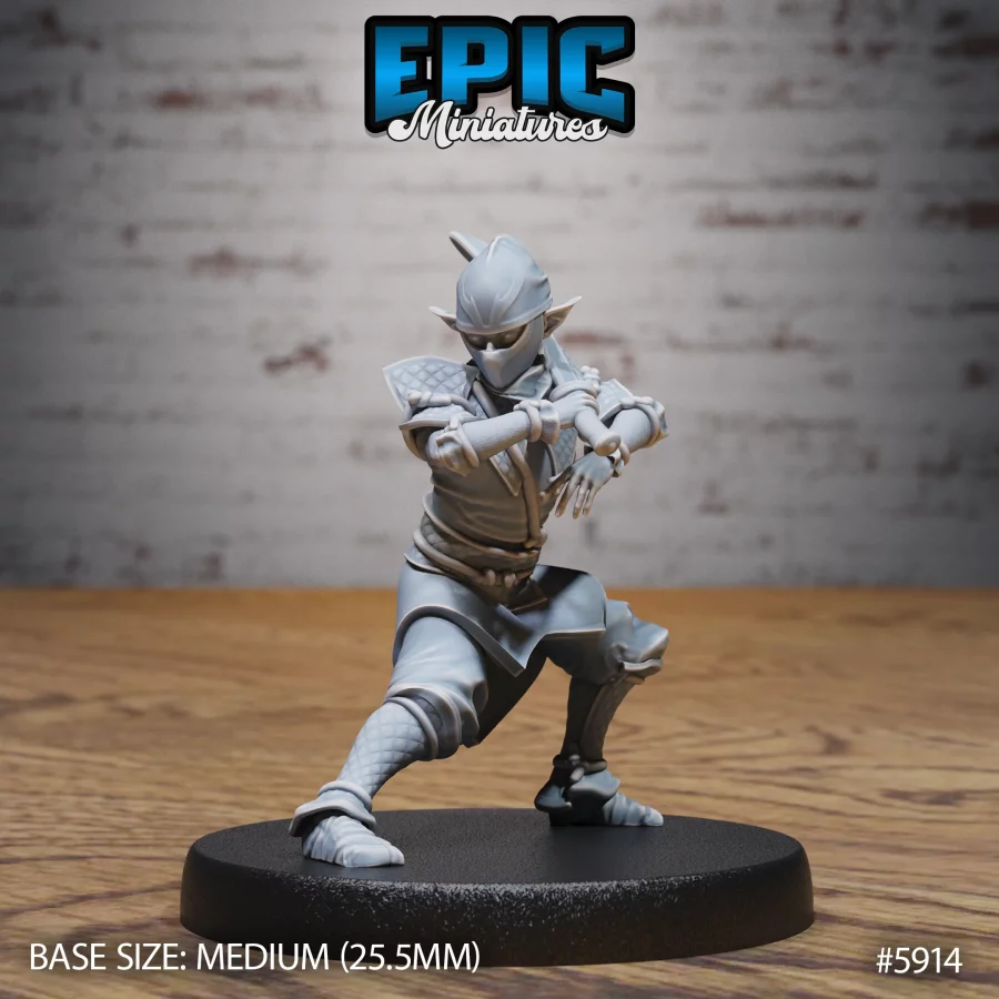 Halfling Ninja Attack (Medium)