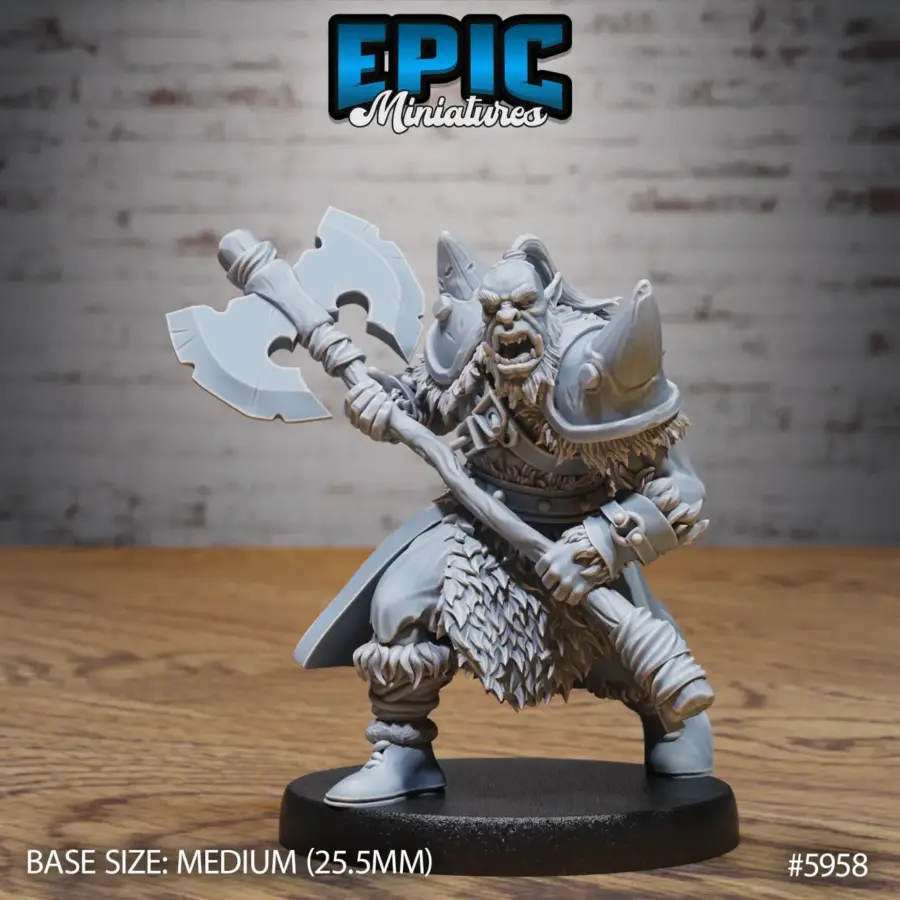 Snow Orc Axe / Snow Orc Club / Snow Orc Spear Set - Image 2