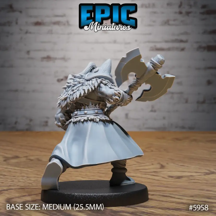 Snow Orc Axe / Snow Orc Club / Snow Orc Spear Set - Image 3