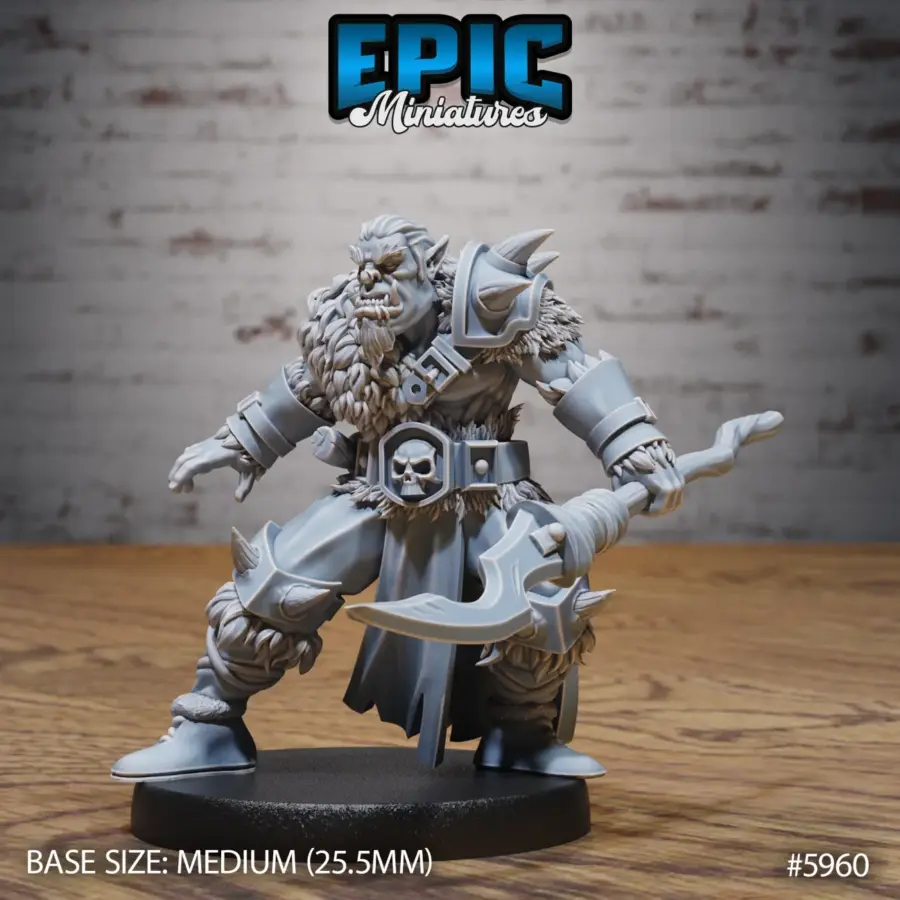 Snow Orc Axe / Snow Orc Club / Snow Orc Spear Set - Image 6