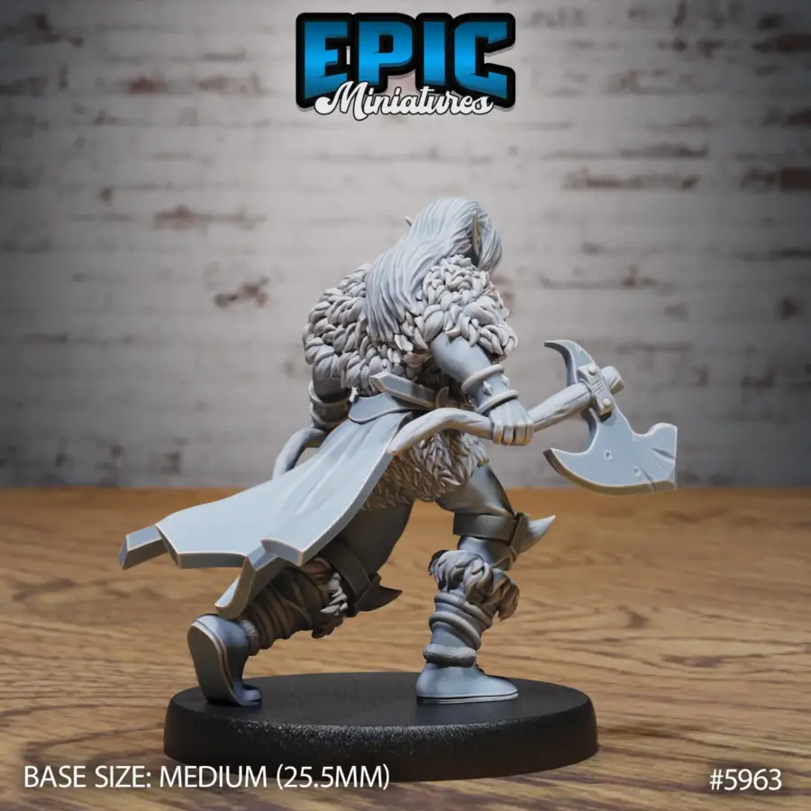 Snow Orc Lady Axes (Medium) - Image 2