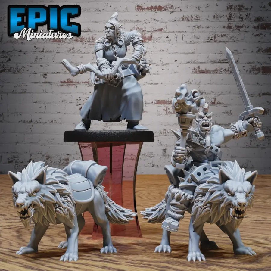Snow Orc Archer / Snow Orc Warg Rider Set