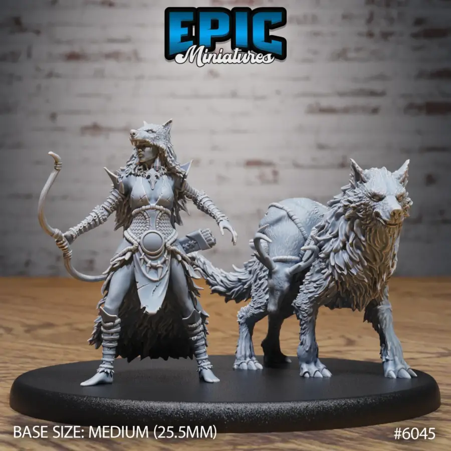 Wolf Spirit Huntress (Medium)
