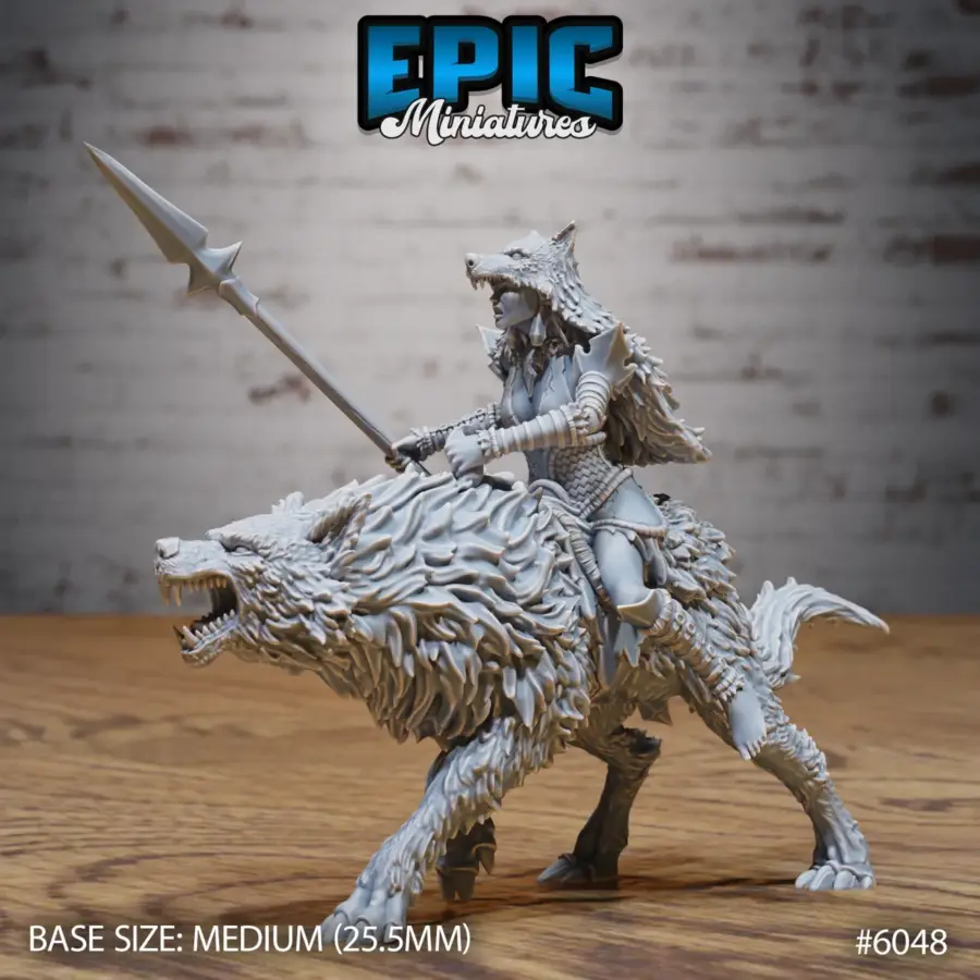 Wolf Spirit Huntress Riding (Medium)