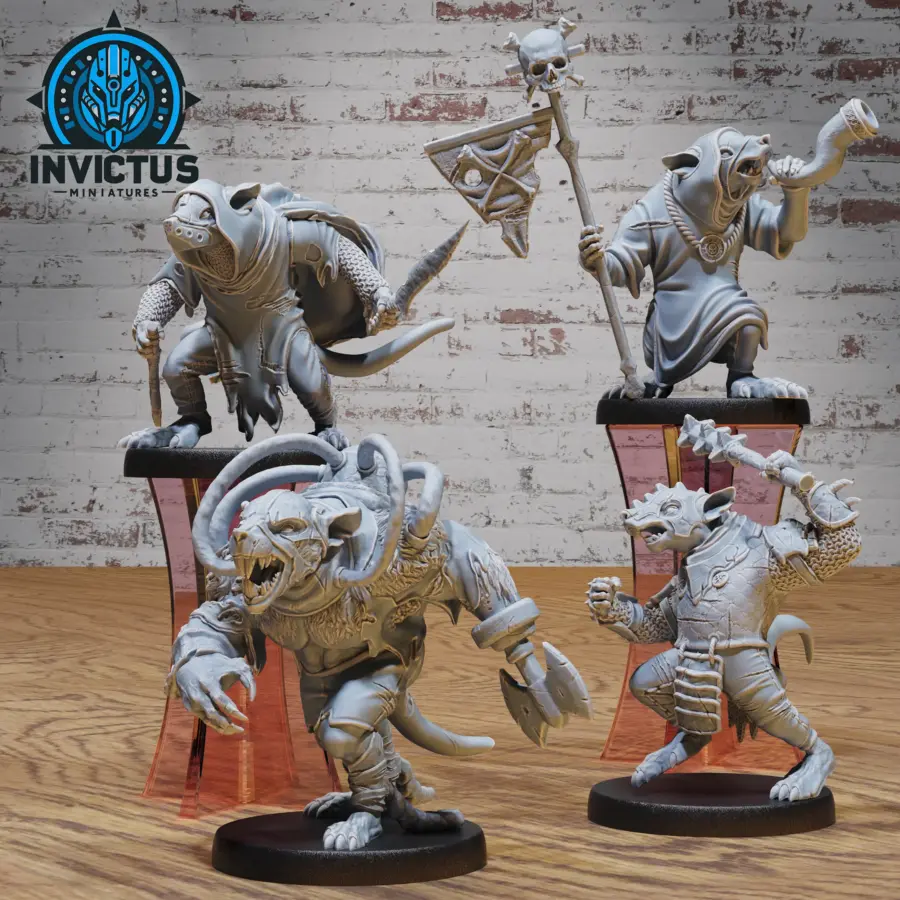 Dark Rats Clan Giant / Dark Rats Clan Assasin / Dark Rats Clan Bannerlord / Dark Rats Clan Blunt Set