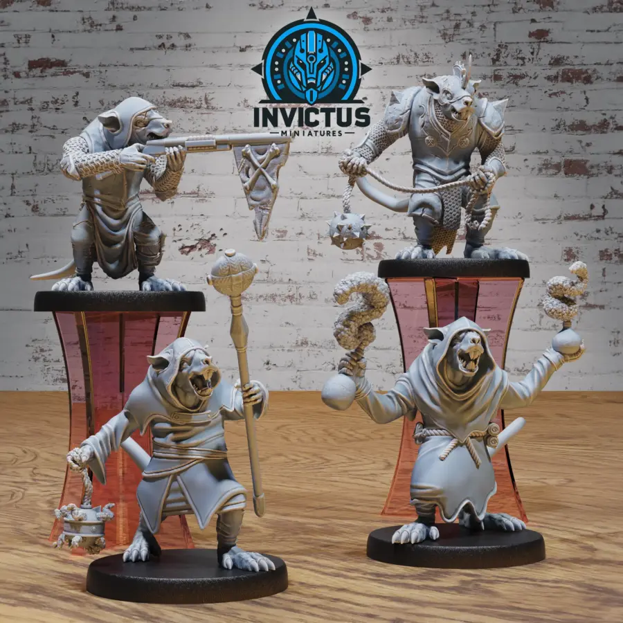 Dark Rats Clan Alchemic / Dark Rats Clan Leader / Dark Rats Clan Priest / Dark Rats Clan Gunner Set