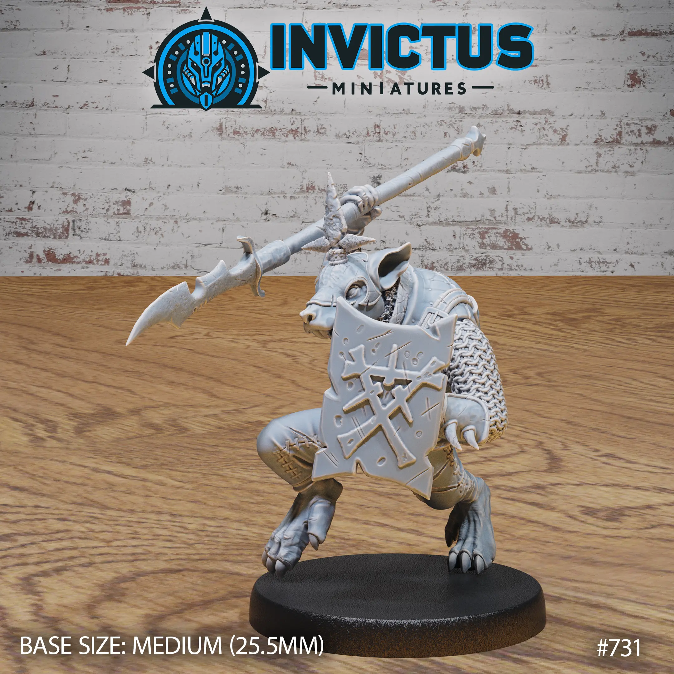 731 IM Dark Rats Clan Spearman Medium 1