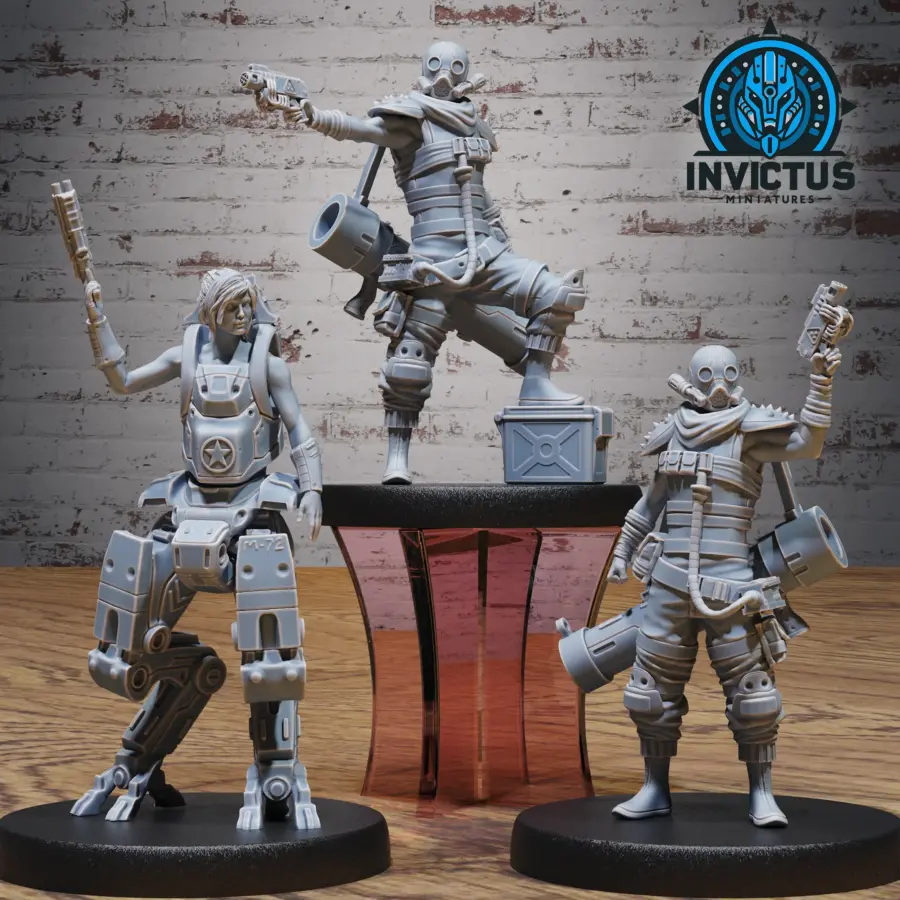 Crimson Squad Reckless -2 Versions / Crimson Squad Exolady Set