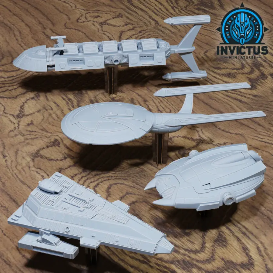 Scavenger Trader Ship / Starforged Family Ship / Cargo Freighter / Smugler Freighter Set
